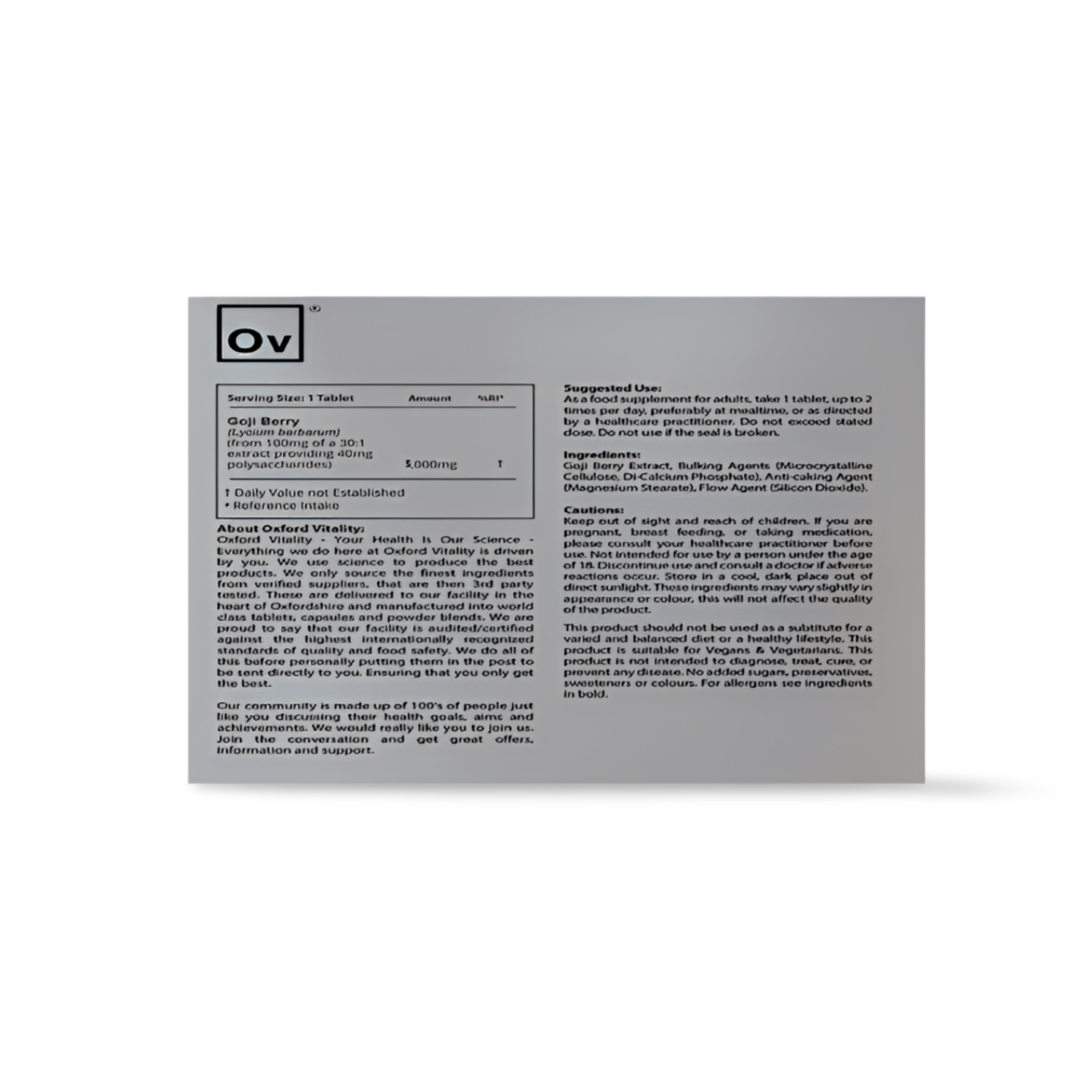Goji Berry Tablets