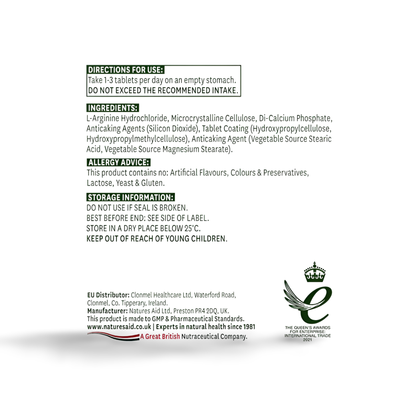 L-Arginine Tablet