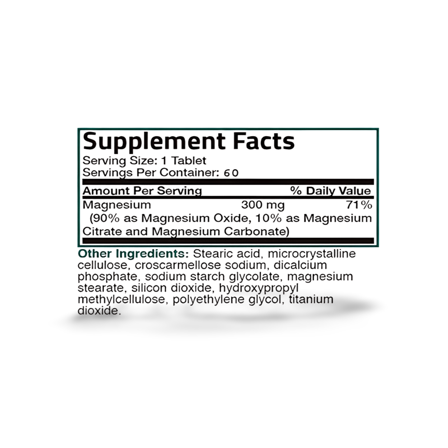 Magnesium 500 Mg Tablets