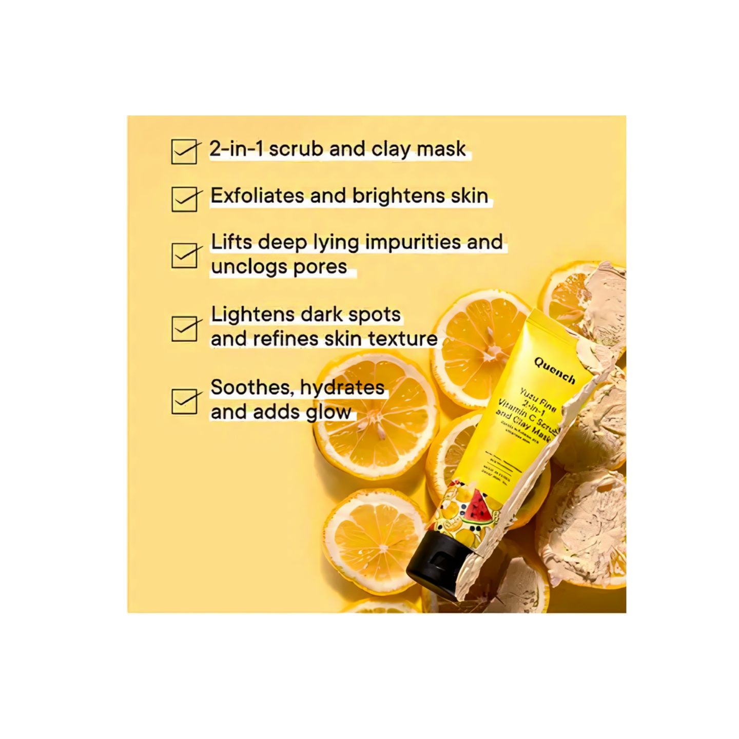 Quench Vitamin C Scrub and Clay Mask