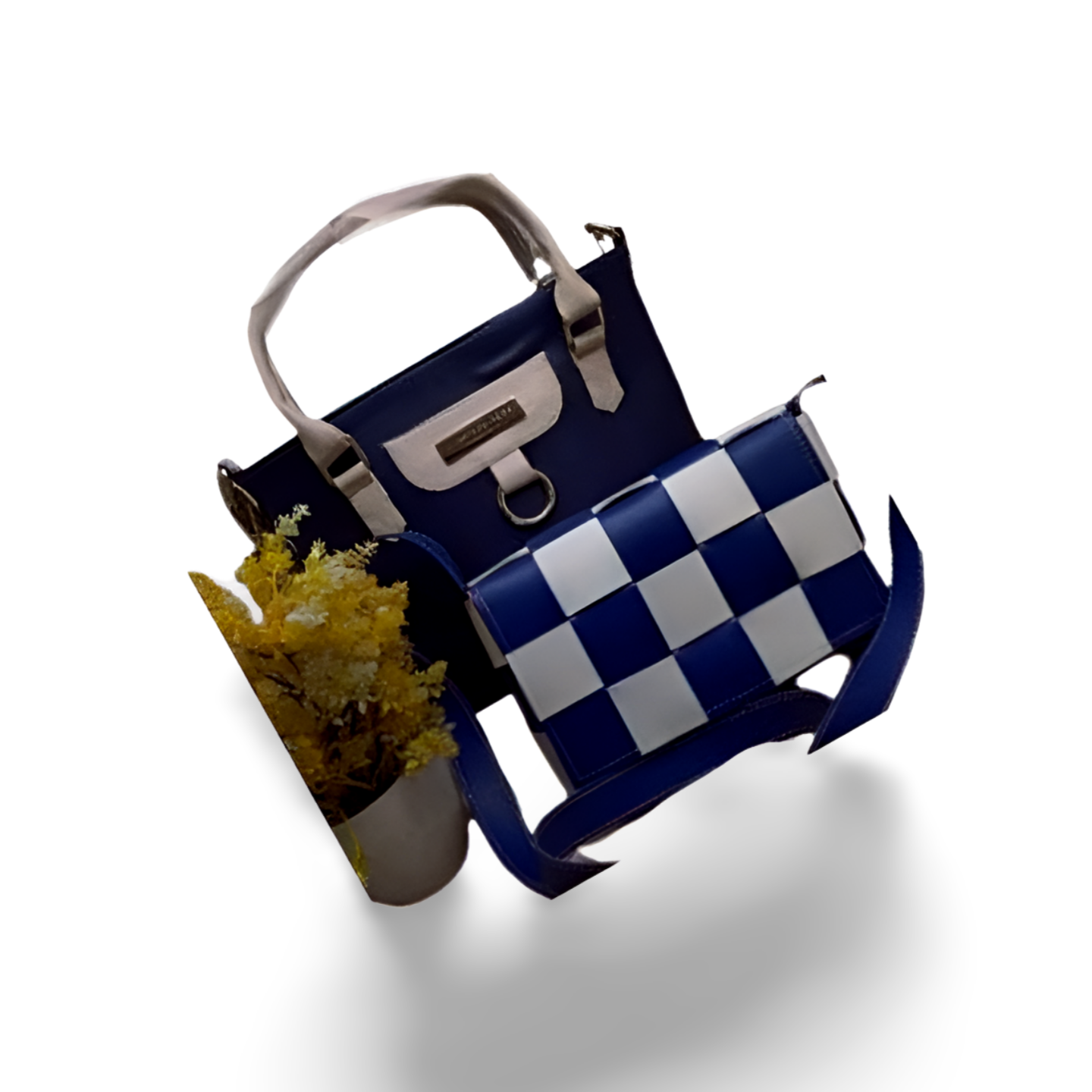 Zipon Bag With Leather Pouch